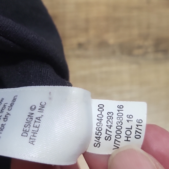 ATHLETA Black Faux Leather Tux Metro Leggings Pants with Back Pockets 456940 - Picture 13 of 13